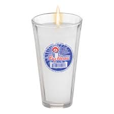 Veladora con Vaso Milagrosa Santo padre