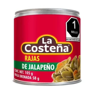 Chiles Rajas Jalapeño chica 105gr La Costeña