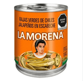 Chiles Rajas Morena 210gr