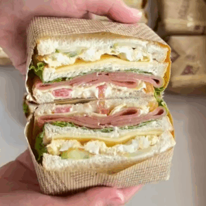 Sandwich Jamon y verduras