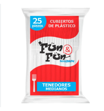 Tenedor Grande Fun 25 pza