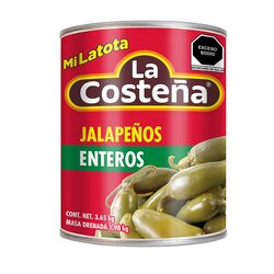 Rajas Costeña 380gr Grandes Lata