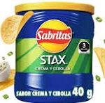 SABRITAS STAX CREMA Y CEBOLLA