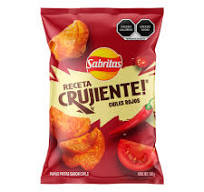 SABRITAS RECETA CRUJIENTE CHILES ROJOS